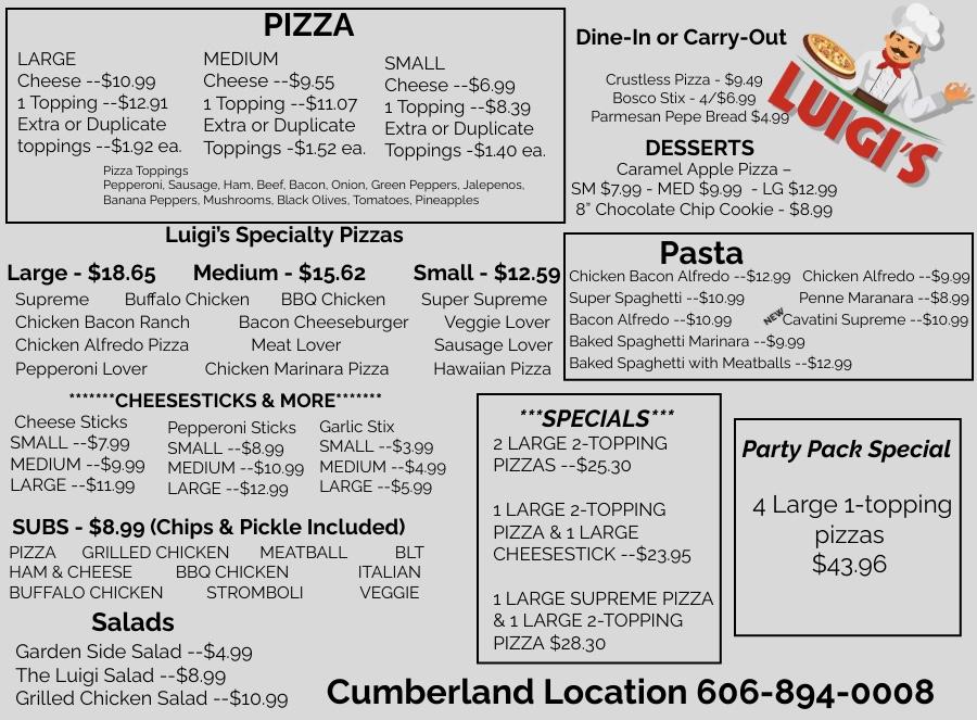 Luigi's - Cumberland, KY Bbq Chicken